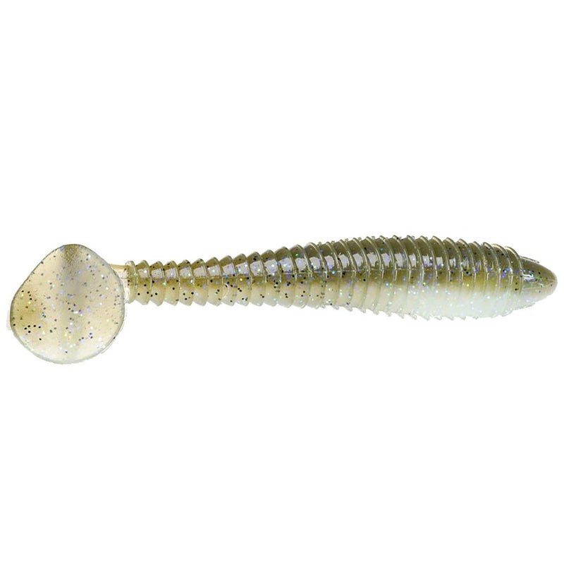Strike King Rage Swimmer Fishing Lure, Soft Plastic Paddletail Minnow, Sleek Nose Cone, Softly Ribbed Body, Thin Tail - Image 4